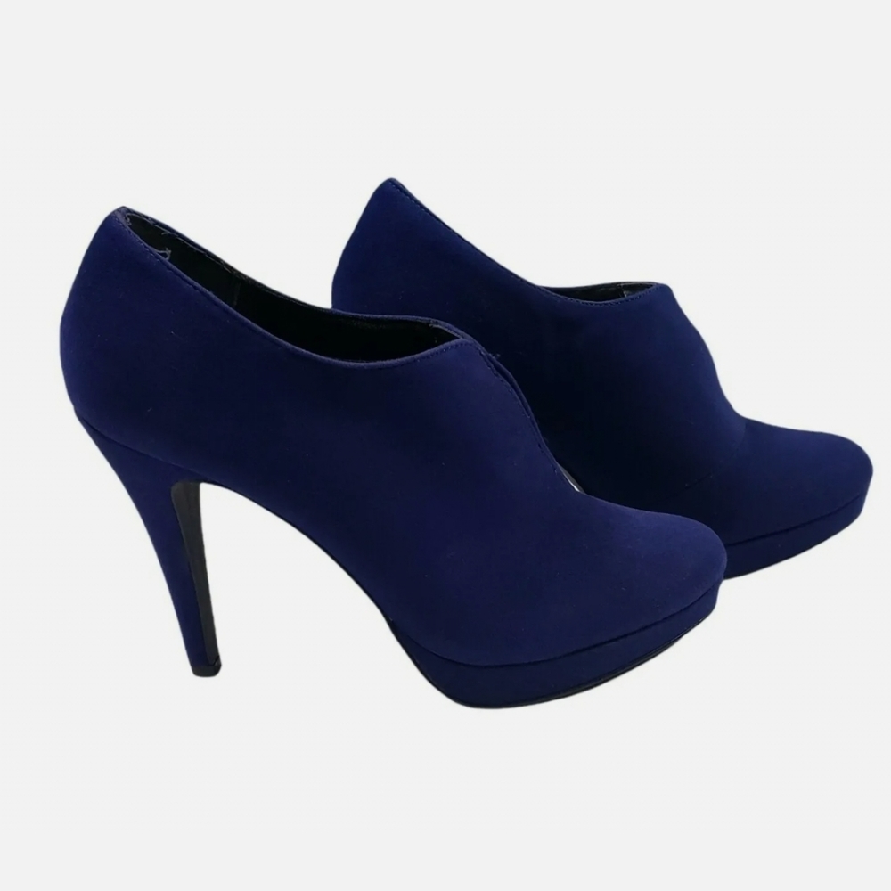 Style & Co Webb Blue Hidden Platform Stiletto Stretch Booties.